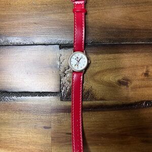 Disney Women's Watch with Red Strap